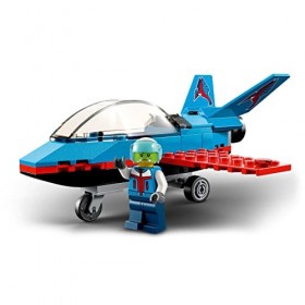 LEGO 60323 City Great Vehicles L’Avion de Voltige, Jouet avec Aéroplane et Minifigurine de Pilote, Idée de Cadeau, pour Garço
