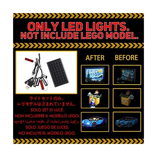 ASTEM LED Kits pour Lego Hogwarts Moment : Defense Class, LED Only for Lego 76397 Light Only, no Lego Set .