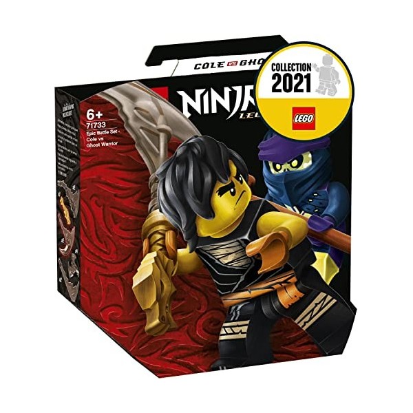 LEGO 71733 Ninjago Set de Bataille épique - Cole Contre Le Guerrier fantôme