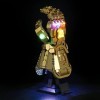 Lumière LED pour Lego 76191 Marvel Infinity Gauntlet Set Collectible Thanos Glove with Infinity Stones Building Light Kit Gif