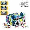 LEGO 41805 Dots Le Tiroir Animal Créatif, Kit de Mosaïque avec Briques, Boîte de Rangement pour Bijoux, Vide-Poches, Loisir C