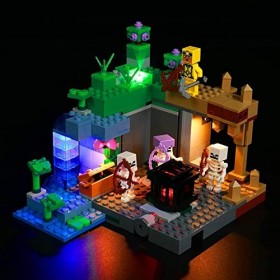 Jeu de lumières LED pour Lego 21189 Minecraft The Skeleton Fleece Toy Set modèle Lego Non Inclus, éclairage Uniquement , Déc