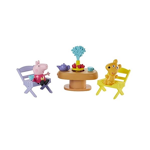 Peppa Pig Peppas Adventures Tea Time with Peppa Accessory Set Preschool Toy, Figure and 5 Accessories, for Ages 3 and up