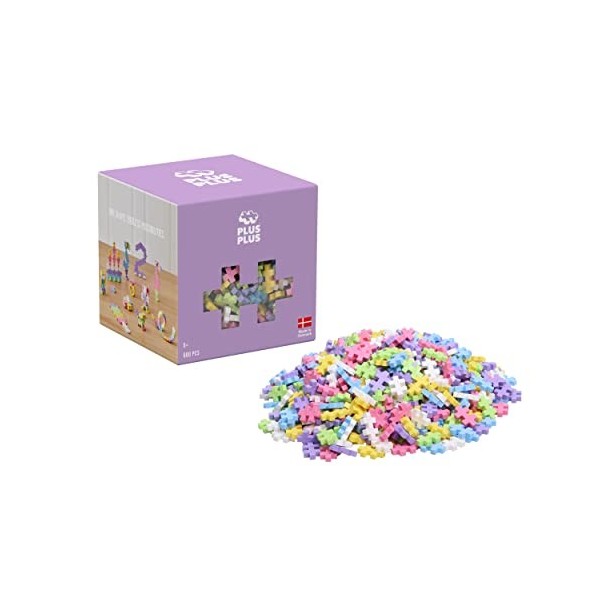 Plus-Plus - Boîte de 600 Pièces Jeux de Construction Pastel, PP3312