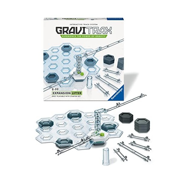 Ravensburger - GraviTrax - Set dextension Ascenseur 27 pièces - Circuit de billes - Jeu de construction créatif - Parcours d