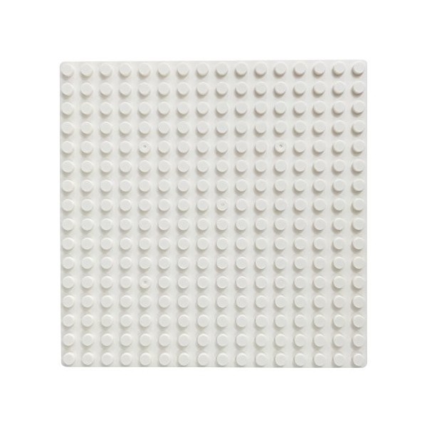 Katara 1741 Set De 8 Plaques De Base Pour Jeux De Construction - Compatible Avec Lego, Sluban, Papimax, Q-Bricks - Blanc