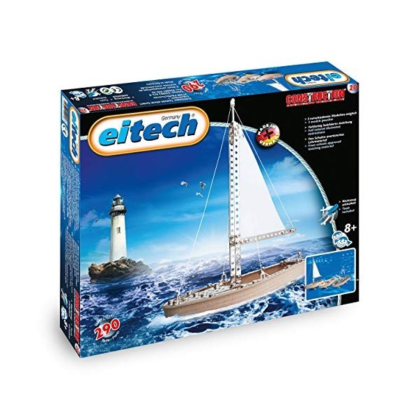 Eitech-Eitech-2042535-Jeu De Construction-C20-Kit Métallique-Bateaux Set-290 Pièces, 2042535