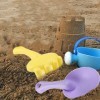 Toyvian Kid Beach Toys Set Moule à sable Play Toys Sand Burg Kit de construction Pelles en plastique Râteau Coloré Outils de 