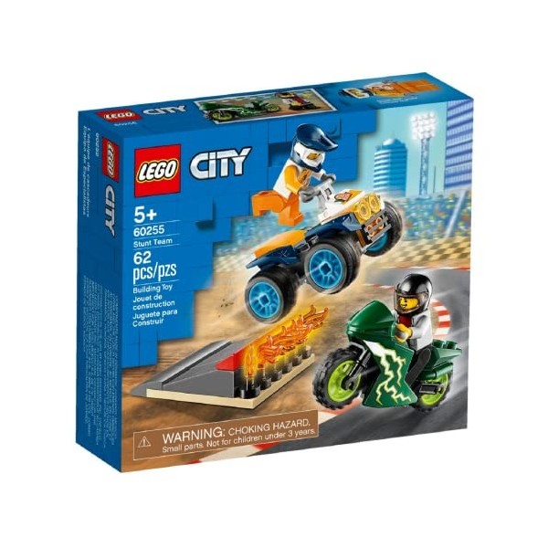 LEGO® City - Léquipe de Courses de Rallye, Jouet de Construction Enfant 5 Ans Et Plus, 62 Pièces - 60255