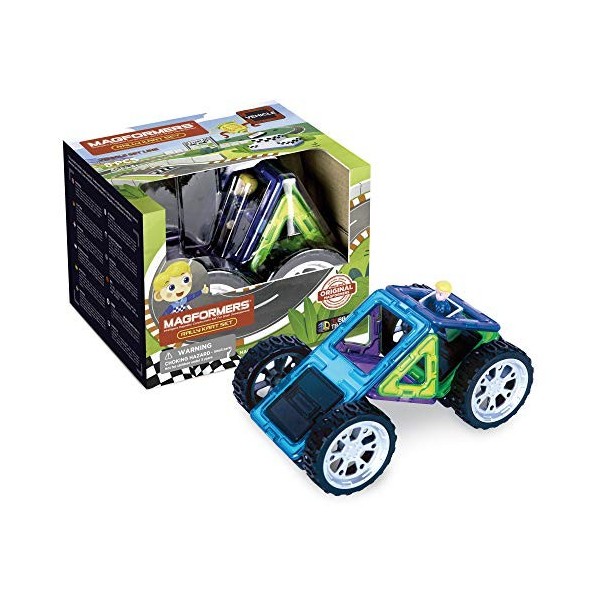 Magformers 707016 Rally Kart Boy Racer Construction Set, Multicolor