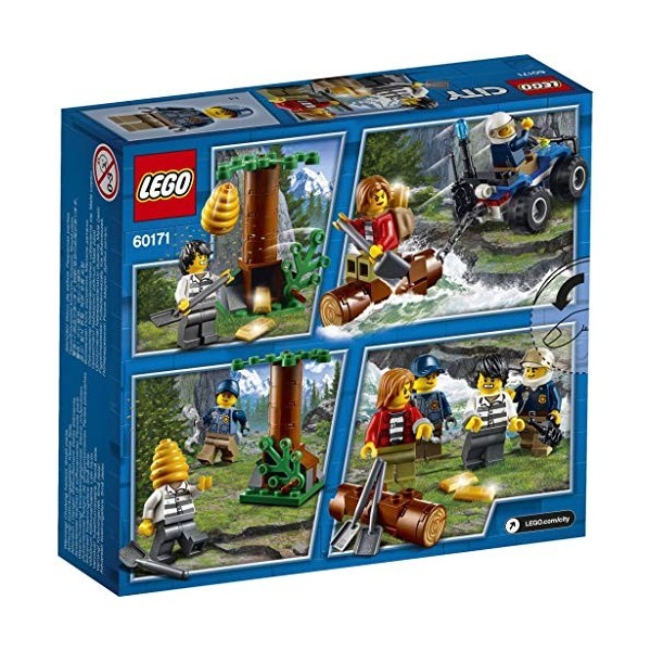 Lego Sa FR 60171 City - Jeu de construction - Lévasion des bandits en montagne