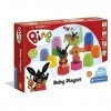 Clementoni Playset Clemmy-Briques Personnages Bing et Livre-Set Constructions Souples Enfants 18 Mois-Made in Italy, Multicol