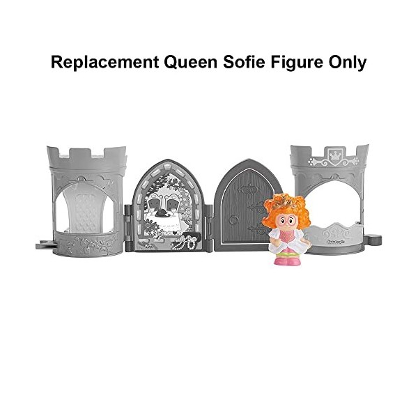 Pièce de rechange pour Fisher-Price Little People Queen Pop Open Castle Playset – CBJ06 ~ Figurine de rechange Queen Sofie