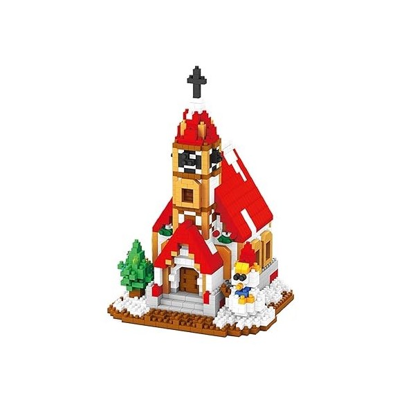 Kit de Construction de Noël, Blocs de Construction de Noël Compatible avec Lego, Jeu de Construction de Jouets de Noël pour E