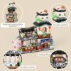 Holludle Izakaya Shop Mini blocs de construction, MOC Creative STEM Toys Friends Girl Model Set, 789 pièces blocs de serrage 