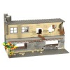 JoyMate WW2 Medieval Militaire Scène Maison Bloc de Construction Modulaire Modèle Abandonné Compatible avec Lego COBI, 503 Pi