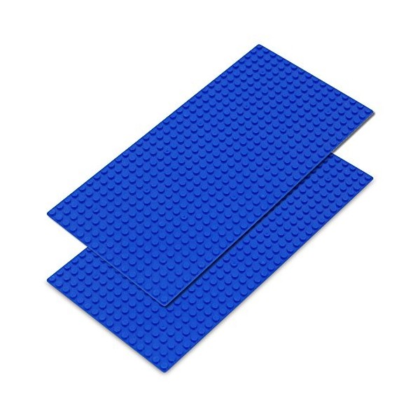 Katara 1672 Set De 2 Plaques De Base Pour Jeux De Construction, Compatible Avec Lego, Sluban, Papimax, Q-Bricks - 16*32 Goujo