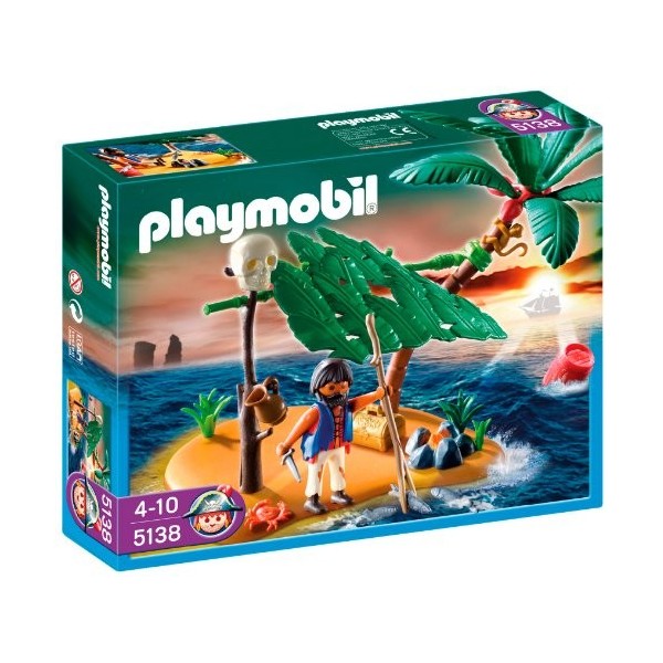Playmobil - 5138 - Jeu de construction - Ile déserte et naufragé