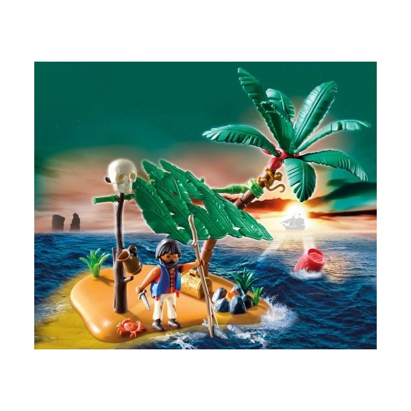 Playmobil - 5138 - Jeu de construction - Ile déserte et naufragé