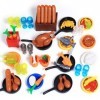 MSEI Cuisine Accessoires Blocs de Construction Set Mini Aliments Figurines compatibles avec Lego