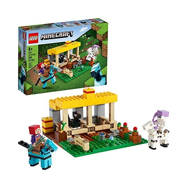 LEGO Minecraft The Horse Stable 21171 Building Kit. Fun Minecraft Farm Toy for Kids, Featuring a Skeleton Horseman. New 2021 