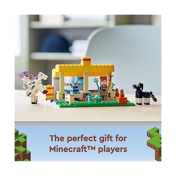 LEGO Minecraft The Horse Stable 21171 Building Kit. Fun Minecraft Farm Toy for Kids, Featuring a Skeleton Horseman. New 2021 