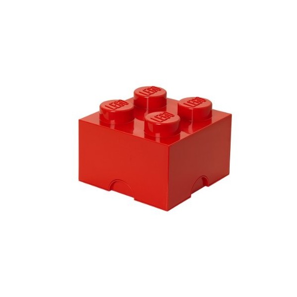 Lego Storage Brick 4 Medium Red