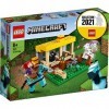 LEGO 21171 Minecraft L’écurie Jouet Ferme avec Figurine Cavalier Squelette, Jouet Filles et Garçons