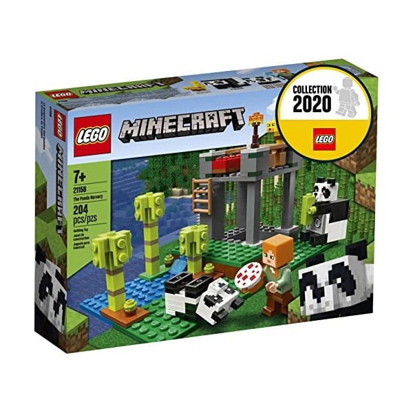 LEGO 21158 Minecraft La Garderie des Pandas, Jouet de Construction pour Enfants, Idée Cadeau pour Les Fans de Minecraft, Garç