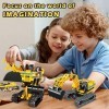 VATOS Jouet Jeu de Construction Technic Voiture - 2 en 1 Tracteur Pelleteuse Technic & Robot Enfant 342 PCS, Jouet Garçon 7-1