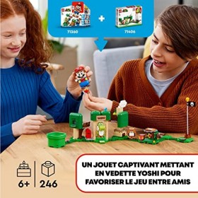 LEGO 71406 Super Mario Ensemble d’Extension La Maison Cadeau de Yoshi: Jouet à Construire avec Figurine Yoshi, Compatible ave