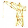 Hape E5562 Flexistix Truss Crane Construction Set Made from Bamboo - Building Toys