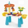 ToyPro Table de construction en blocs de construction pour enfants avec jouet dinosaure | Ensemble de briques compatibles ave