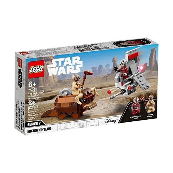 LEGO Star Wars, Le combat des Microfighters : T-16 Skyhopper™ contre Bantha™, Set de jeu, Collection du film Un nouvel espoir