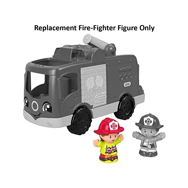 Pièce de rechange pour Fisher-Price Little People Help Other Firetruck Playset – FMN98 ~ Figurine de pompier de rechange