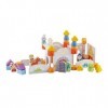 Trudi-83070 83070-Set constructions “Château Sevi” 51 pcs cm 38x23x5,5, 83070, Multicouleur