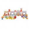 Trudi-83070 83070-Set constructions “Château Sevi” 51 pcs cm 38x23x5,5, 83070, Multicouleur