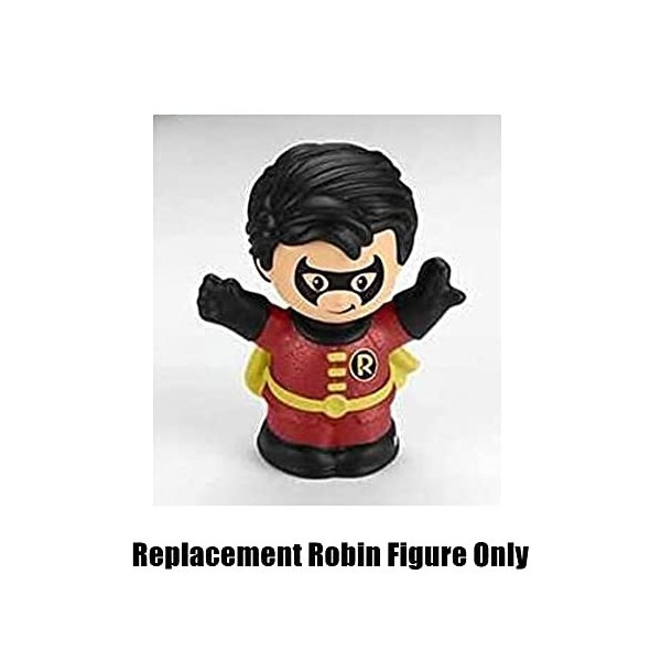 Pièce de rechange pour Fisher-Price Little People DC Superfriends Deluxe Batcave Playset – HHY77 ~ Figurine de rouge-gorge de