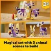 LEGO Creator 3in1 Fantasy Forest Creatures 31125 Building Kit Featuring an Owl, Rabbit and Squirrel. Animal Toys for Kids Age