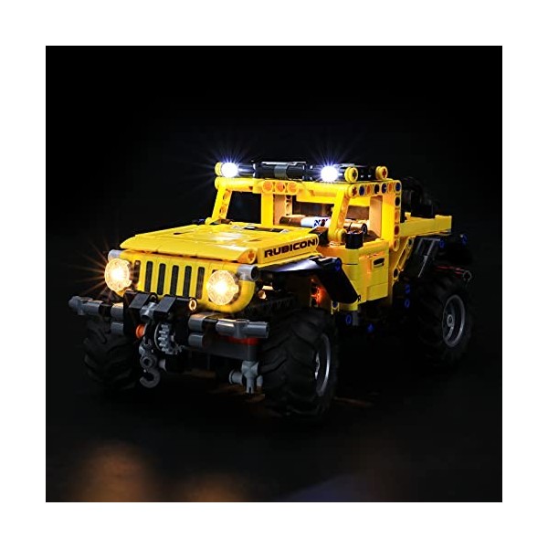 BRIKSMAX Kit d’éclairage à LED pour Lego Technic JeepWrangler- Compatible avec Lego 42122 Blocs de Construction Modèle- Pas i