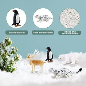 Figurine Animaux Jouet 32 PièCes Figurines DAnimaux Miniature Marins Polaire De La Banquise Arctiques RéAlistes Plastique Ré