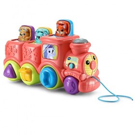 VTech- Train du Zoo pour bébé Découvrez Les Animaux, 80-554922