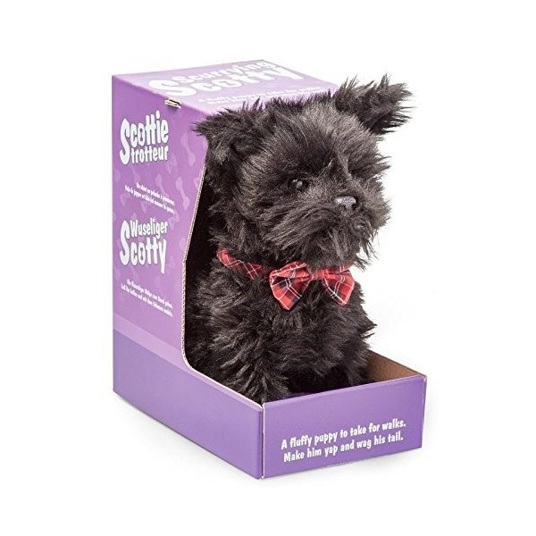 Se Précipiter Scotty Chiot Jouet Animal De Compagnie Barking Télécommande Chien Noël Cadeau