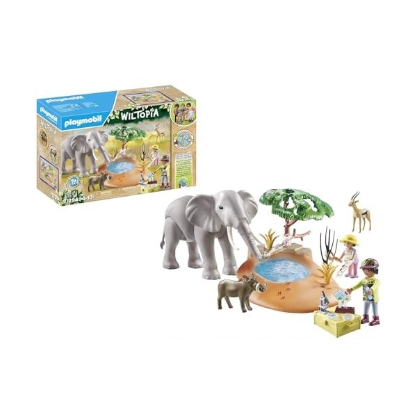 Playmobil 71294 Explorateurs avec Animaux de la Savane, Safari dans Les espaces naturels, Univers Wiltopia avec Plus de 80% d