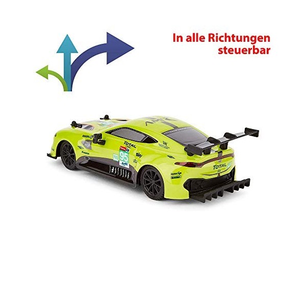 ASTON MARTIN Vantage GTE Véhicule radiocommandé sous licence, modèle de voiture à léchelle 1:24, prêt à conduire, voiture av