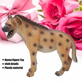 CHICIRIS HyèNe Figure éDucative IntéRessante Style Sauvage MatièRe Plastique Petit Ornement Animal Vif pour Les Ordinateurs d