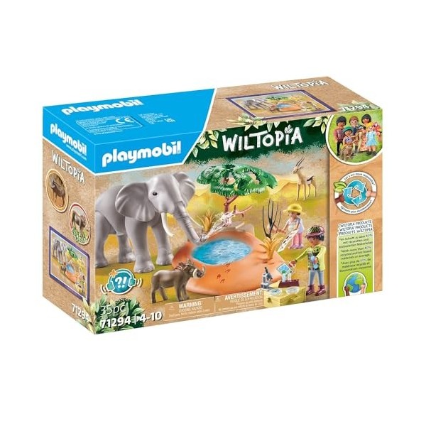 Playmobil 71294 Explorateurs avec Animaux de la Savane, Safari dans Les espaces naturels, Univers Wiltopia avec Plus de 80% d