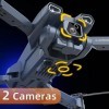 Drones avec 2 Caméras HD 1080P, Drone Quadricoptère FPV WiFi Télécommandé pour Adulte, 135° Adjustable, Mode sans Tête, Maint