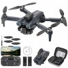 Drone avec 2 Caméra Réglage électrique Caméra, GuKKK Mini Drone Caméra Pliable Active dévitement dobstacles, Drone Quadrico