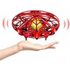 Kiztoys UFO Mini Drone Enfant, Flying Ball Boule Volante Hand Spinner Spin Drone Jeux Exterieur avec Lumières LED, Cadeau Jou